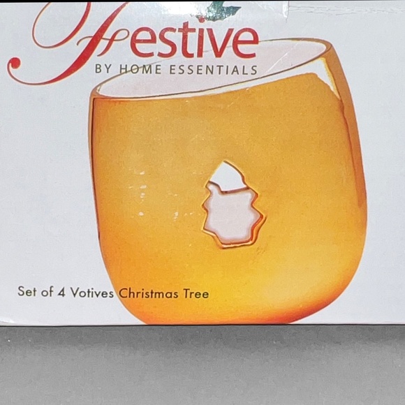 4Piece Metallic Holiday Votive Holders - Picture 8 of 12